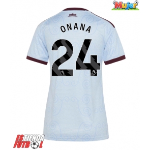 Aston Villa Amadou Onana #24 Tercera Equipación Mujer 2026-27 Manga Corta